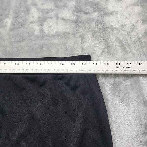 Chadwicks Skirt Womens L Black Pull On A-Line Midi Stretch Modest Office Preppy - Picture 5 of 7